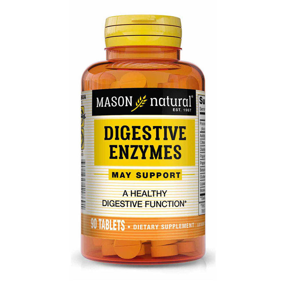 Mason Natural Digestive Enzymes Dietary Supplement Tablets - 90 Ea